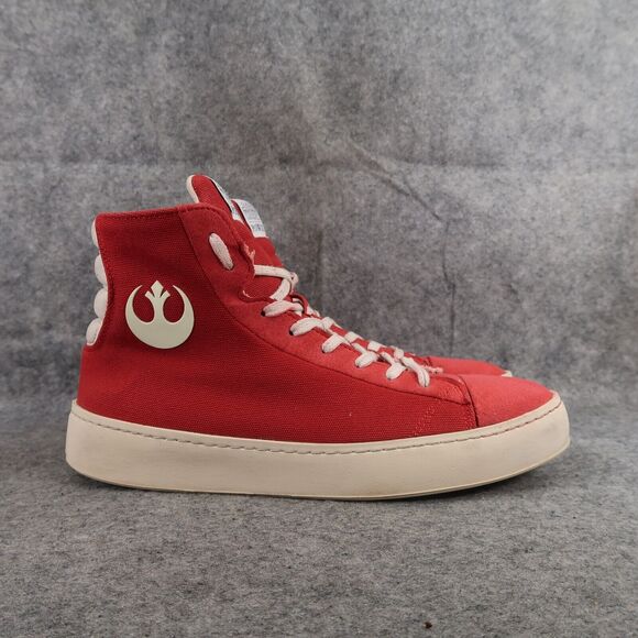 Star Wars Shoes Womens 9 Po Zu Sneakers Resistance Red Boot High Top Trainers - Picture 2 of 14